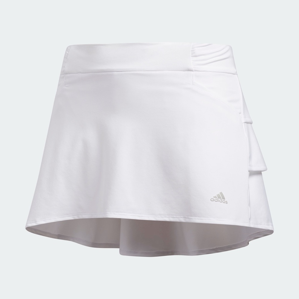 Adidas Girls Ruffled Skort in White